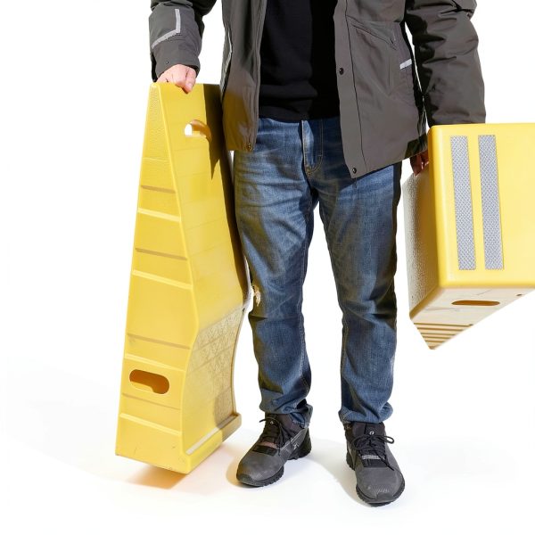 Car Ramps THAIMATS 2 Pack Portable Truck Lifts Yellow 20000 lb-5