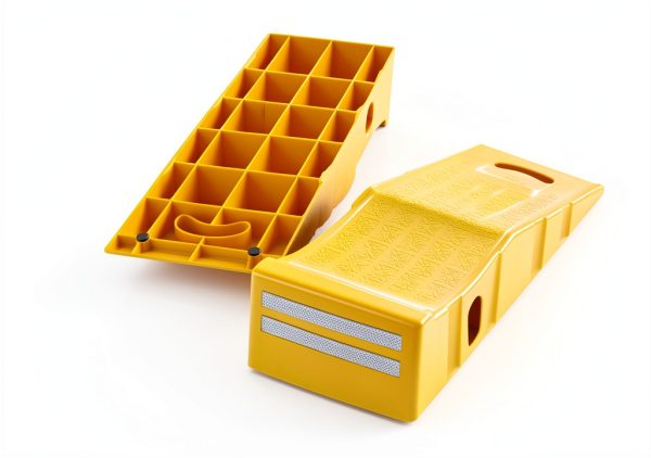 Car Ramps THAIMATS 2 Pack Portable Truck Lifts Yellow 20000 lb-8