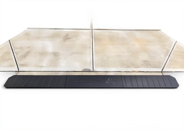 Driveway Curb Ramps Curb Corrector 3-Piece Heavy Rubber Black 12ft-4