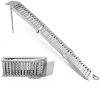 Foldable Ramp 72" L x9 W Tri - VroomSteel Steel Loading Silver 1500lb-1