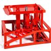 2 Pack Hydraulic Car Ramps, 11050LBS 5T Car Ramp High Lift 9"-14.2", Heavy Duty Steel Car Lift Ramp, Automotive Truck Service Ramps，Red-4