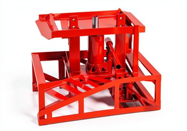 2 Pack Hydraulic Car Ramps, 11050LBS 5T Car Ramp High Lift 9"-14.2", Heavy Duty Steel Car Lift Ramp, Automotive Truck Service Ramps，Red-4