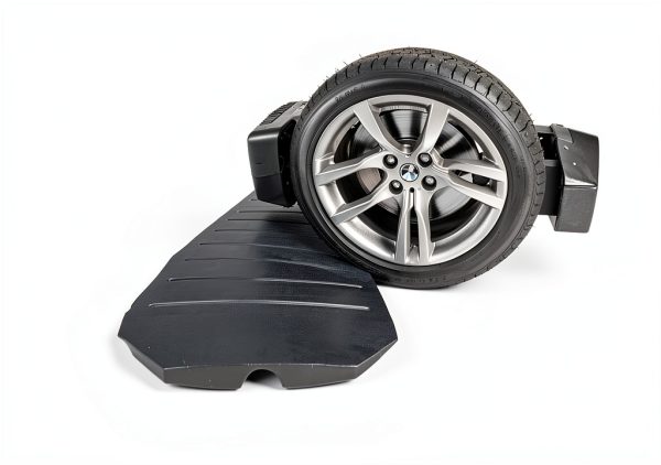 Driveway Curb Ramps Curb Corrector 3-Piece Heavy Rubber Black 12ft-5