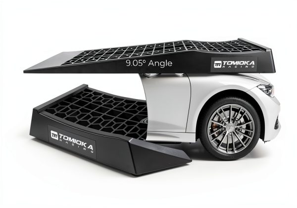 Tomioka Racing Super Slopes Low Profile Car Service Ramps Pair with Anti-Slip Pads, Perfect for Raise Lowered Car Oil Changes, Lift Vehicle Maintenance, & Jack Support-4