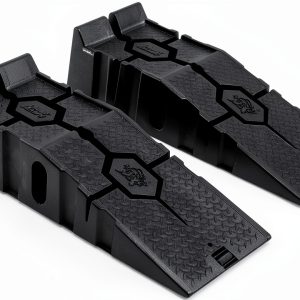 FloTool RhinoRamps MAX Vehicle Ramps Set of 2 16,000lb Black-0