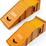 Car Ramps THAIMATS 2 Pack Portable Truck Lifts Yellow 20000 lb-0