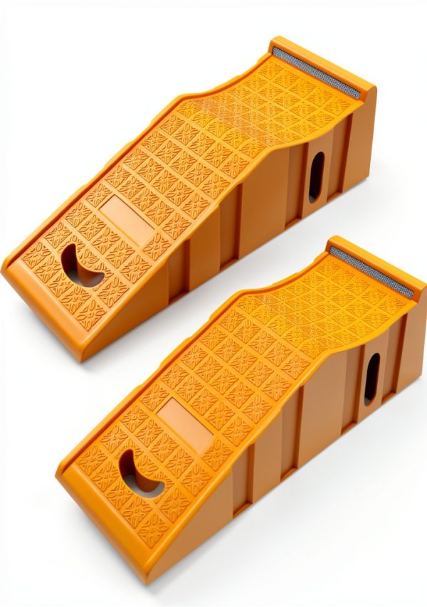 Car Ramps THAIMATS 2 Pack Portable Truck Lifts Yellow 20000 lb-0