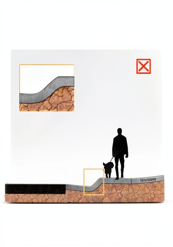 Rubber Curb Ramp 3‑piece Set by BRIDJIT Black 12ft 80% Reduce-3