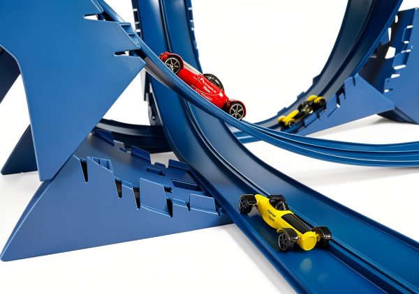 Blu Track 4 Pack Ramps - Slide Together, More Durable, USA Made-1