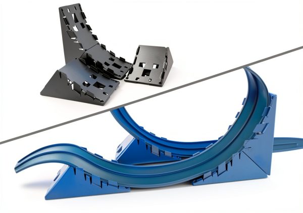 Blu Track 4 Pack Ramps - Slide Together, More Durable, USA Made-0