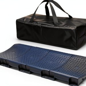 Homeon Wheels Tire Saver Ramps Anti-Slip Pads Design Car Tire Wheel Ramps for Flat Spot and Flat Tire Prevention Tire Savers for Storage Carrying Bag Easy to Store 4 Pack Black-0