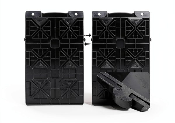 Homeon Wheels Tire Saver Ramps Anti-Slip Pads Design Car Tire Wheel Ramps for Flat Spot and Flat Tire Prevention Tire Savers for Storage Carrying Bag Easy to Store 4 Pack Black-4
